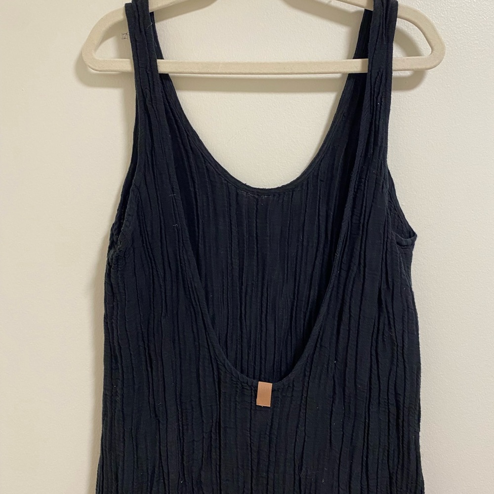 Lunya Low Back Linen Silk Midi Dress